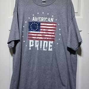 Gildan Men's 2xl Home of the Brave American Pride graphic tshirt new with tags